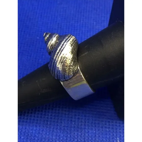 Mignon Faget 925 Sterling Silver Sea Collection Moon Snail Statement Ring - Picture 3 of 12